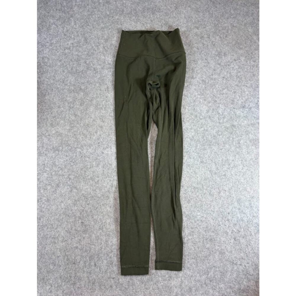 Lululemon Align High Rise Leggings Womens XXS Olive Yoga Gym Fitness Workout - Picture 2 of 7